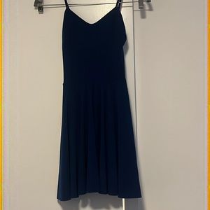 Teenage girls’ navy lined cross back dress
